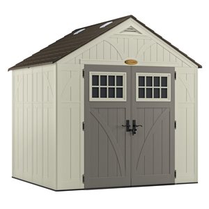 Suncast Tremont 8-ft x 7-ft Vanilla Resin Storage Shed