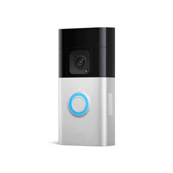 Ring Satin Nickel Battery Doorbell Plus