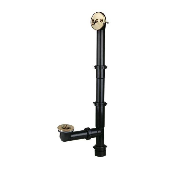 Streamline Trip Lever 1.5-in Polished Brass Bath Waste And Overflow Drain