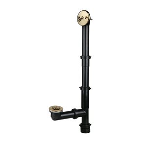 Streamline Trip Lever 1.5-in Polished Brass Bath Waste And Overflow Drain