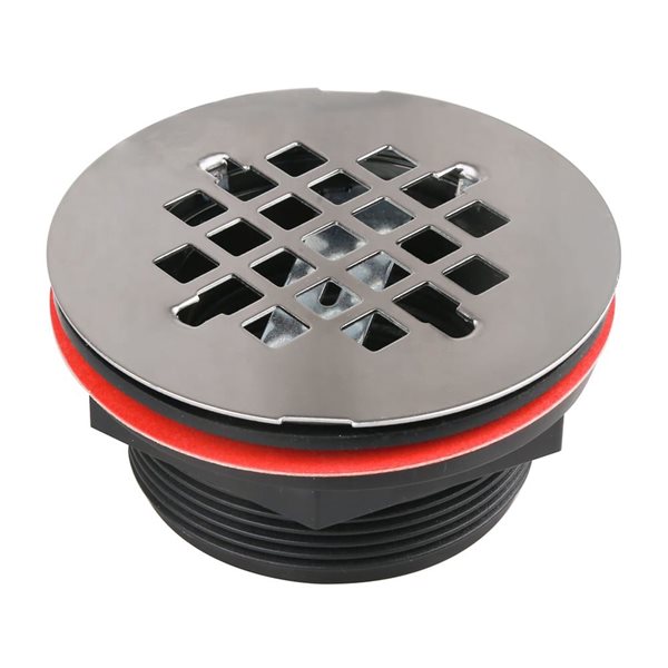 B style haut - Drain de sol rond en laiton Antique brossé 10cm, salle
