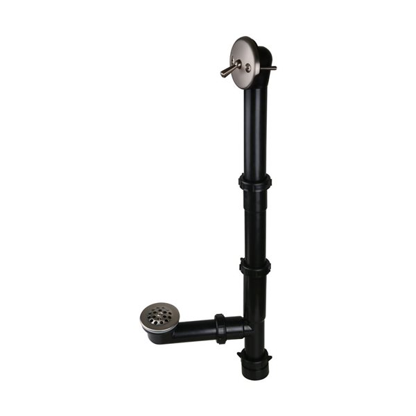 Streamline Trip Lever 1.5-in Brushed Nickel Bath Waste And Overflow Drain