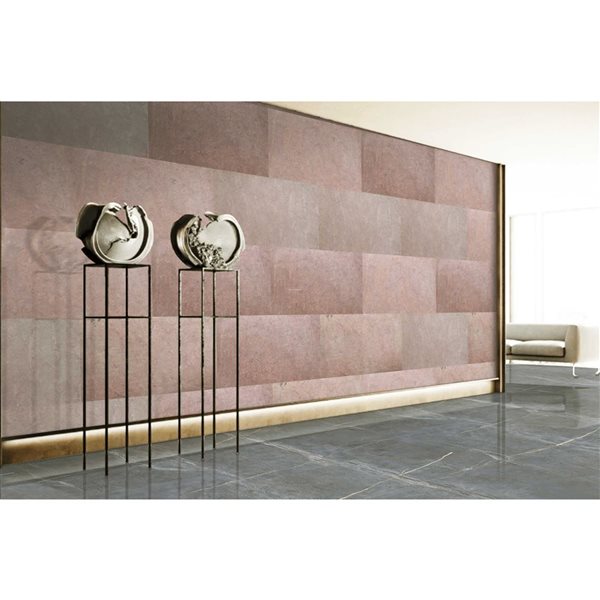 Dundee Deco Terra Red 3 x 2-ft Embossed Stone Veneer Wall Panels - 10-Pack