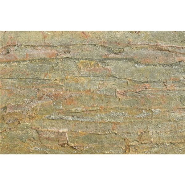 Dundee Deco Burning Forest Copper 3 x 2-ft Embossed Stone Veneer Wall Panels - 10-Pack