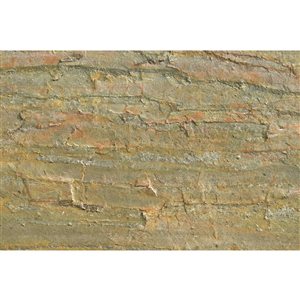 Dundee Deco Burning Forest Copper 3 x 2-ft Embossed Stone Veneer Wall Panels - 10-Pack