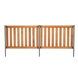 Zippity Newberry 48 x 32-in Cedar Wood Fence Panel - 2/Pack