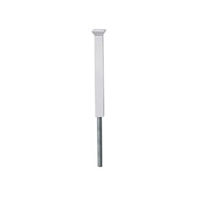 Zippity All American 3.5-ft H White No-Dig Vinyl Post Kit with Anchor and Cap