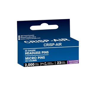 CrispAir 23 Gauge 1 9/16-in Galvanized Headless Pins - 10,000/Pack