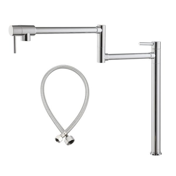 CASAINC 2-Handle Chrome Deck-Mount Pot Filler Faucet KCLT0027-CP | RONA