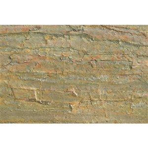 Dundee Deco Burning Forest Copper 3 x 2-ft Embossed Stone Veneer Wall Panels Sample