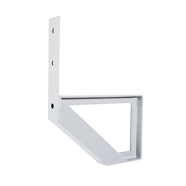 Limon d'escalier 1 marche Pylex 9 1/16 po aluminium blanc