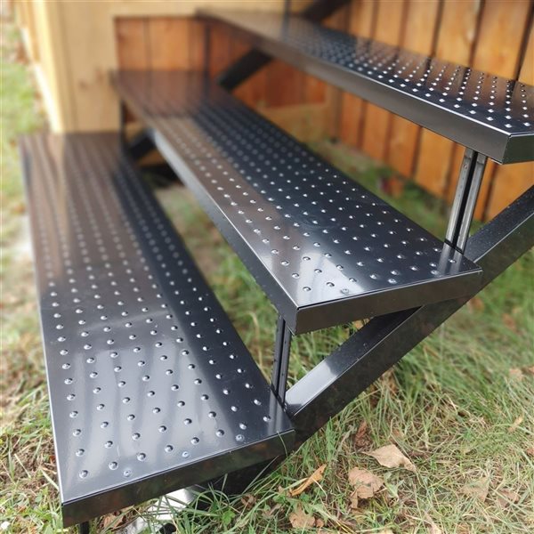 Pylex 11 x 36-in Black Steel Stair Tread
