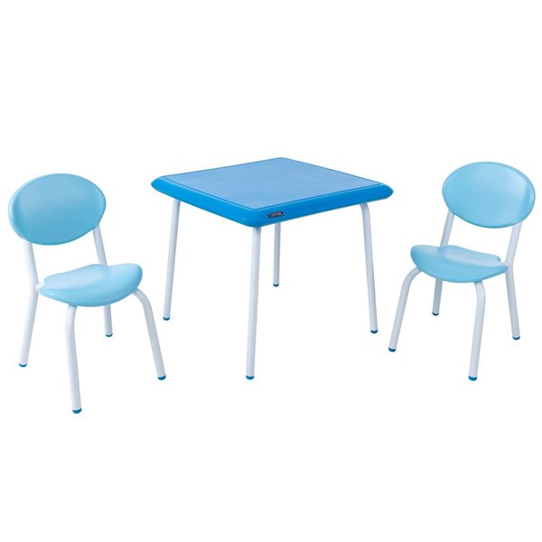 Ensemble bleu table et chaises empilables pour enfants de Lifetime