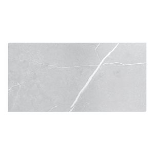 MAAX Manhattan 15.75 x 31.5-in Smooth Marble Light Grey Glue-up Shower Wall Tiles - 5/Pack