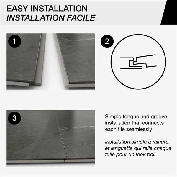 MAAX Manhattan 15.75 x 31.5-in - Glue-up Shower Wall Tiles - Smooth Marble Glacier - 5/Pack