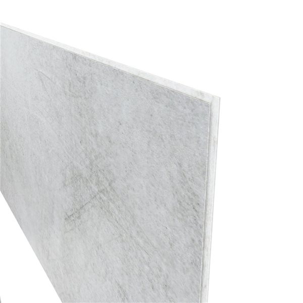 MAAX Manhattan 15.75 x 31.5-in- Glue-up Shower Wall Tiles - Concrete Gray - 5/Pack