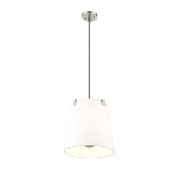 Z-Lite Weston Brushed Nickel 3-Light Drum Pendant Light