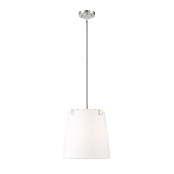 Z-Lite Weston Brushed Nickel 3-Light Drum Pendant Light