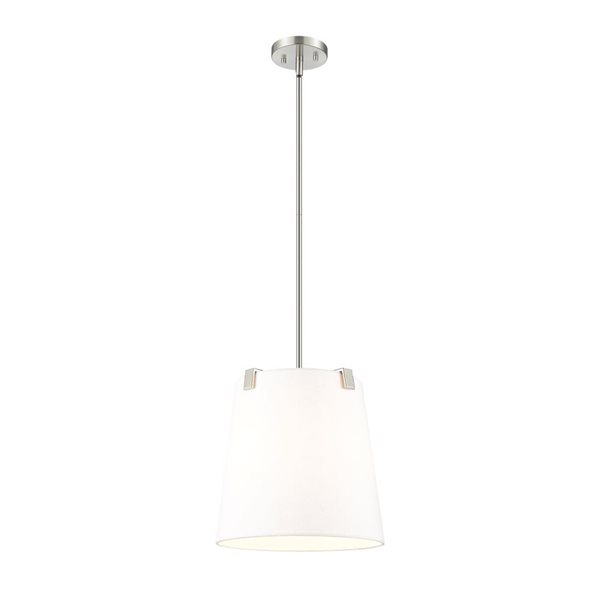 Z-Lite Weston Brushed Nickel 3-Light Drum Pendant Light