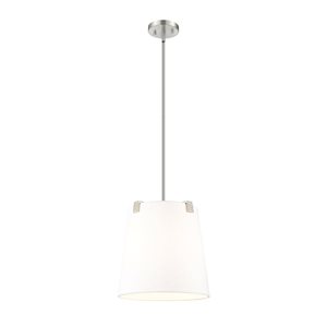 Z-Lite Weston Brushed Nickel 3-Light Drum Pendant Light