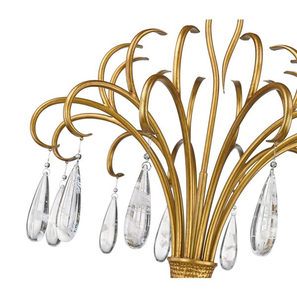 Z-Lite Amara Gilded Gold 6-Light Tiered Chandelier