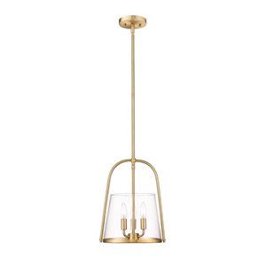 Z-Lite Archis Modern Gold 3-Light Drum Pendant Light