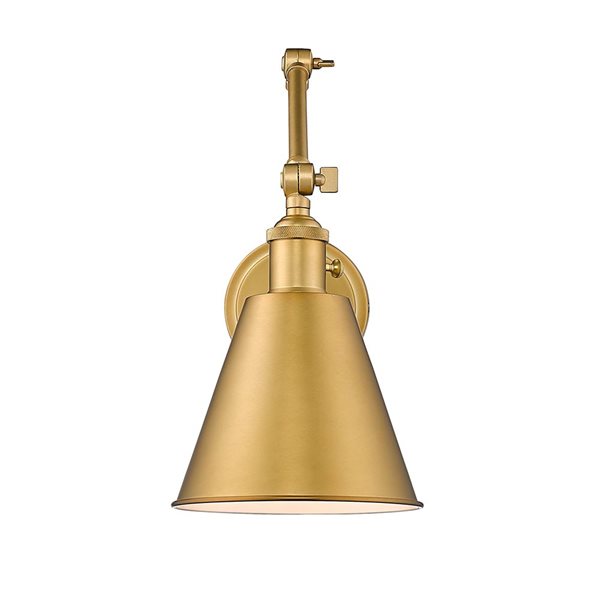 Z-Lite Gayson 7.5 Rubbed Brass 1-Light Wall Sconce