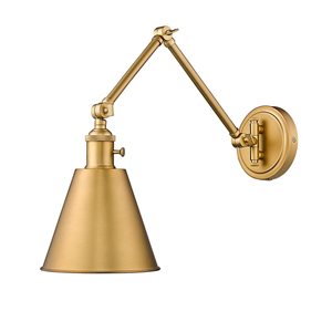 Z-Lite Gayson 7.5 Rubbed Brass 1-Light Wall Sconce