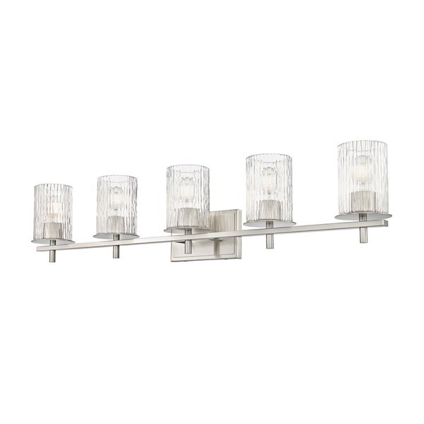 Z-Lite Grayson Brushed Nickel 5-Light Vanity Light