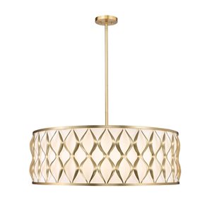 Z-Lite Harden Modern Gold 10-Light Drum Pendant Light