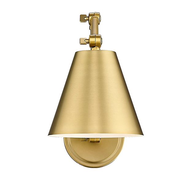Z-Lite Regent 7.5-in Modern Gold 1-Light Wall Sconce