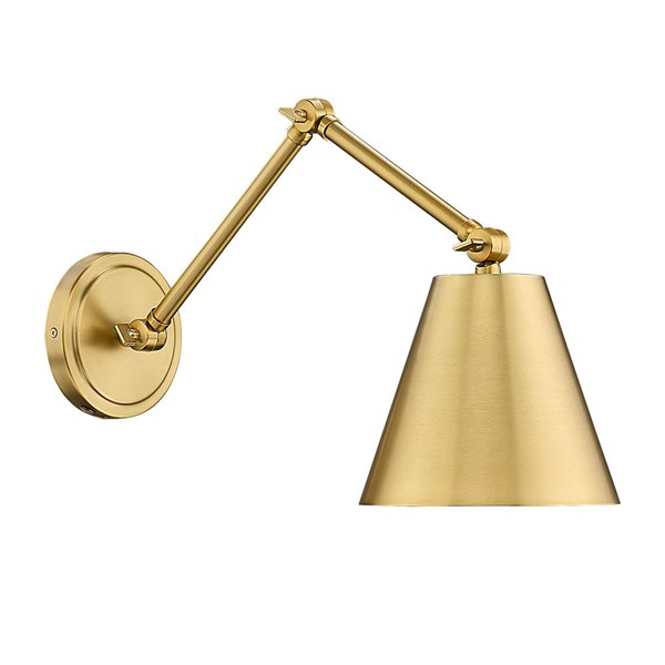 Z-Lite Regent 7.5-in Modern Gold 1-Light Wall Sconce