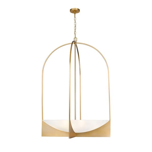 Z-Lite Devon Modern Gold 8-Light Abstract Chandelier