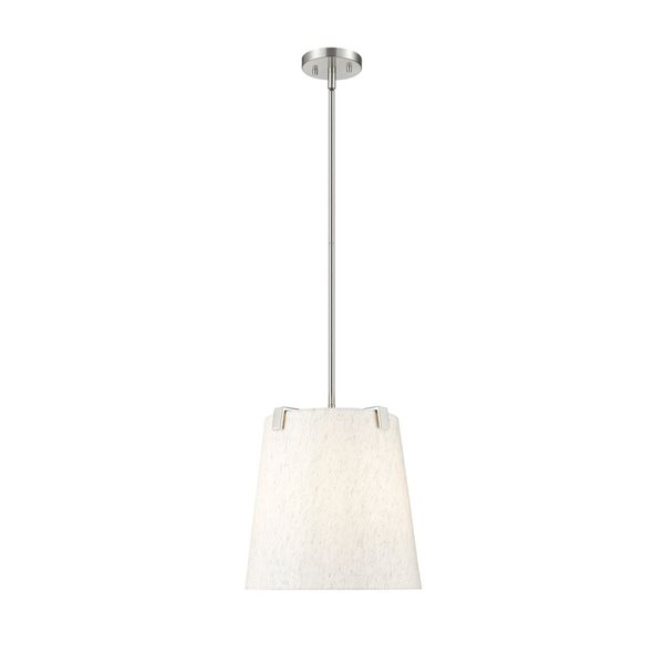 Z-Lite Weston Brushed Nickel 3-Light Drum Pendant Light