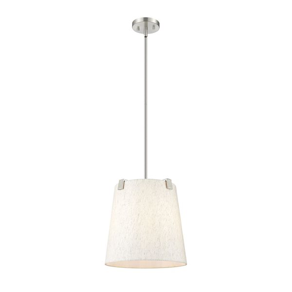 Z-Lite Weston Brushed Nickel 3-Light Drum Pendant Light