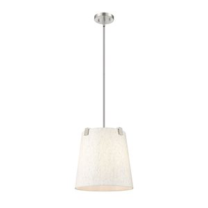 Z-Lite Weston Brushed Nickel 3-Light Drum Pendant Light