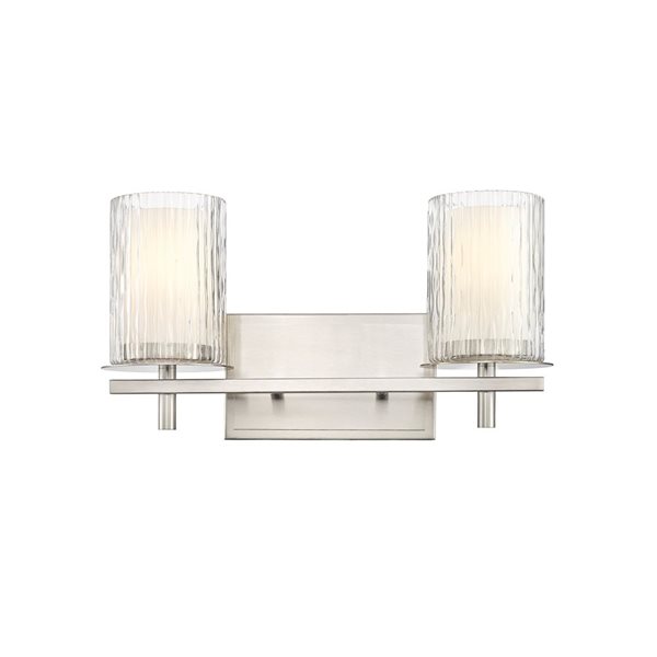 Z-Lite Grayson Brushed Nickel 2-Light Vanity Light