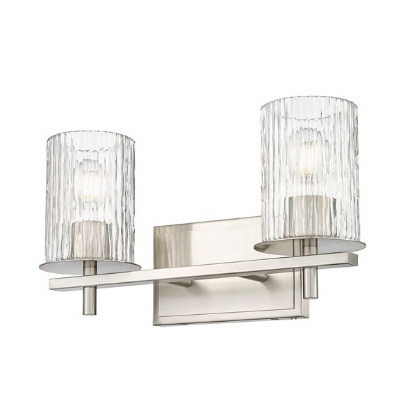 Z-Lite Grayson Brushed Nickel 2-Light Vanity Light