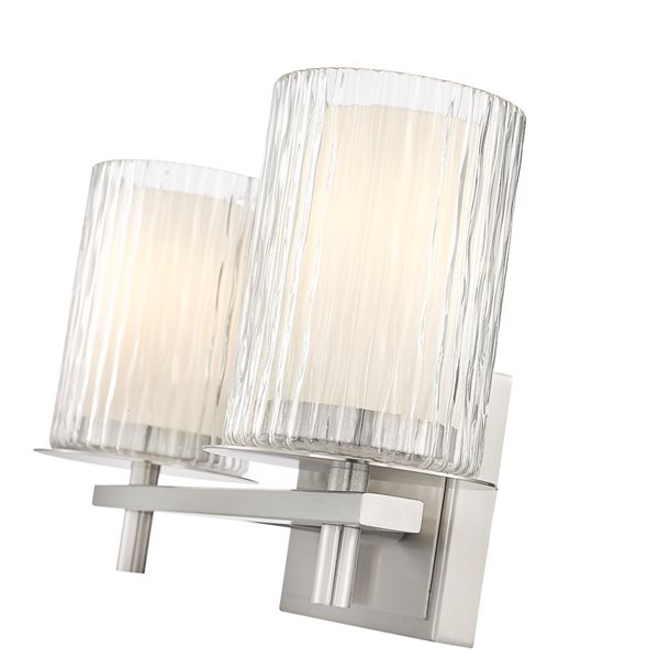 Z-Lite Grayson Brushed Nickel 2-Light Vanity Light