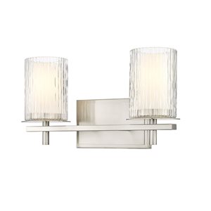 Z-Lite Grayson Brushed Nickel 2-Light Vanity Light