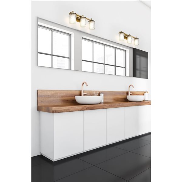 Z-Lite Grayson Modern Gold 3-Light Vanity Light