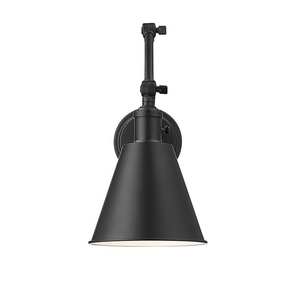 Z-Lite Gayson 7.5 Matte Black 1-Light Wall Sconce