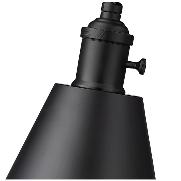 Z-Lite Gayson 7.5 Matte Black 1-Light Wall Sconce