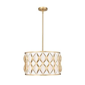 Z-Lite Harden Modern Gold 5-Light Drum Pendant Light