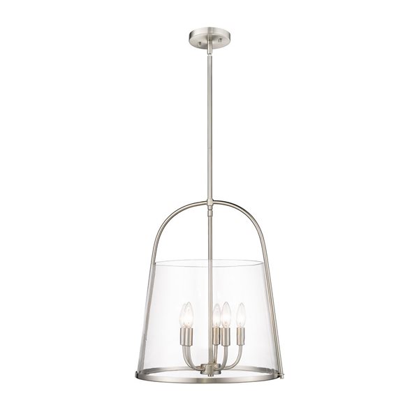 Z-Lite Archis Brushed Nickel 5-Light Drum Pendant Light