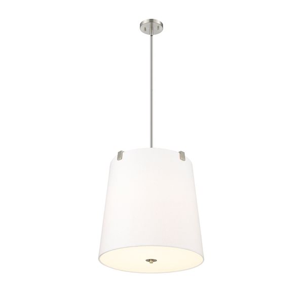 Z-Lite Weston Brushed Nickel 5-Light Drum Pendant Light