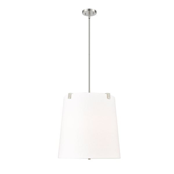 Z-Lite Weston Brushed Nickel 5-Light Drum Pendant Light