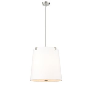 Z-Lite Weston Brushed Nickel 5-Light Drum Pendant Light