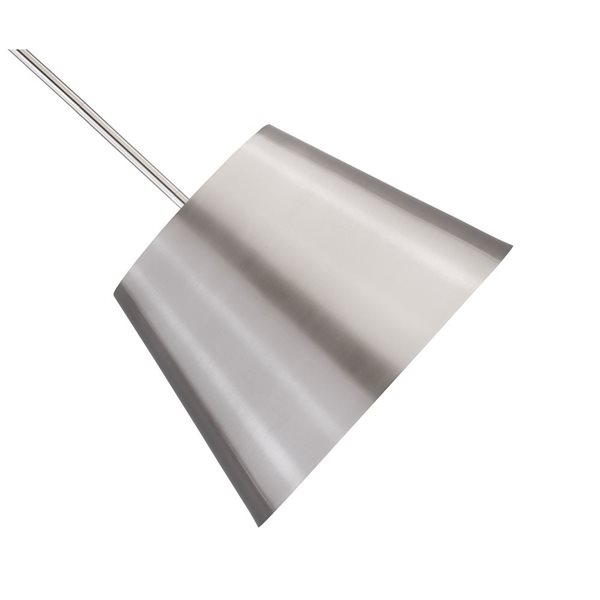 Z-Lite Lilly Brushed Nickel 1-Light Dome Pendant Light