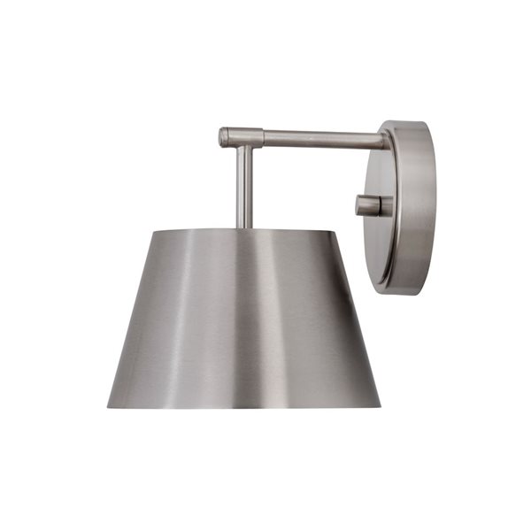 Z-Lite Lilly 8-in Brushed Nickel 1-Light Wall Sconce